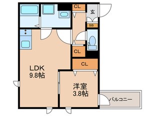 La-Crea塚本の物件間取画像